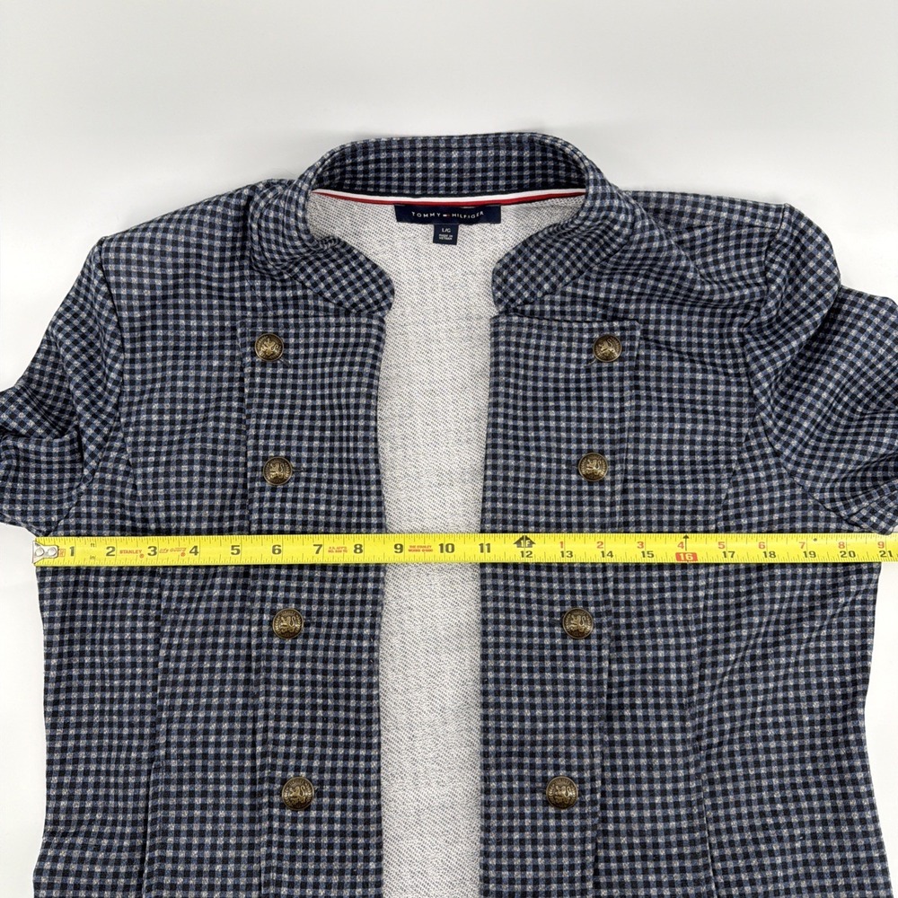 Tommy Hilfiger Women's Military Band Jacket Blazer Open Front, Stretch, Size Lg. - Picture 7 of 11